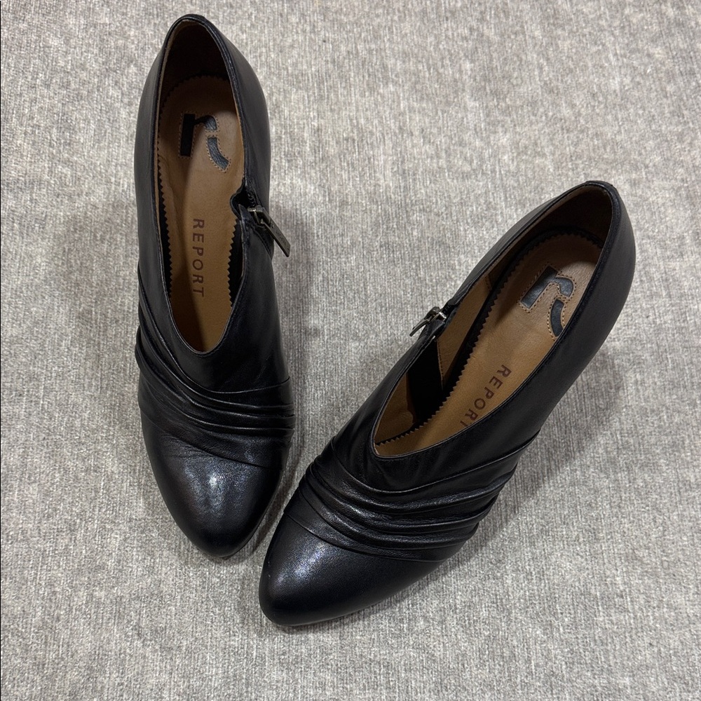 Report Women's Black Heeled Shooties SZ 8.5